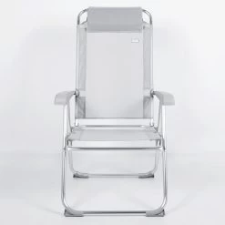 Robens Soldes -Robens Soldes aktive chaise pliante haute avec dossier haut reglable 5 positions gris 1