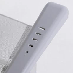 AKTIVE - Chaise Pliante Haute Avec Dossier Haut Réglable 5 Positions, Gris -Robens Soldes aktive chaise pliante haute avec dossier haut reglable 5 positions gris 5