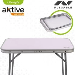 AKTIVE - Table Pliante Avec Poignée De Transport. Table De Camping 60x40x50 Cm -Robens Soldes aktive table pliante avec poignee de transport table de camping 60x40x50 cm 2