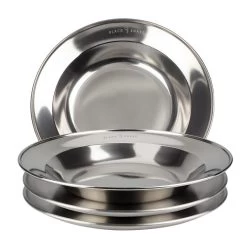 Assiette Camping Plate Et Creuse | Diamètre Env. 23 Cm | 2 Assiettes De Chaque
