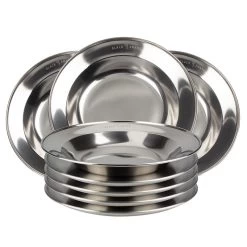 Assiette Camping Plate Et Creuse | Diamètre Env. 23 Cm | 4 Assiettes De Chaque