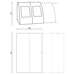 Auvent Avancé Canopy Gotland 6 – Extension Pour Tente Tunnel Gotland Skandika -Robens Soldes auvent avance canopy gotland 6 extension pour tente tunnel gotland skandika 1