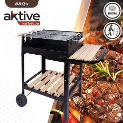 Barbecue Au Charbon De Bois Portable Aktive Double Grill -Robens Soldes barbecue au charbon de bois portable aktive double grill 1