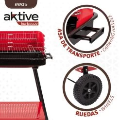 Barbecue Portable Au Charbon De Bois Pour 4 Niveaux Aktive -Robens Soldes barbecue portable au charbon de bois pour 4 niveaux aktive 2