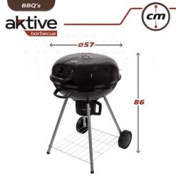 Barbecue Portable Rond Au Charbon De Bois Avec Couvercle Aktive -Robens Soldes barbecue portable rond au charbon de bois avec couvercle aktive 6