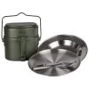 Batterie De Cuisine De Camping, Assiette Plate & Creuse Et Couverts Set