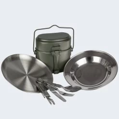 Batterie De Cuisine De Camping, Assiette Plate & Creuse Et Couverts Set -Robens Soldes batterie de cuisine de camping assiette plate and creuse et couverts set 2