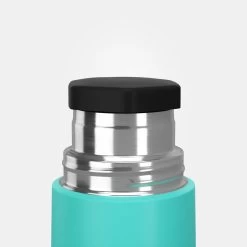 Quechua Bouteille Isotherme Inox 0,4L Avec Gobelet Pour La Randonnée - Turquoise -Robens Soldes bouteille isotherme inox 04l avec gobelet pour la randonnee turquoise 4