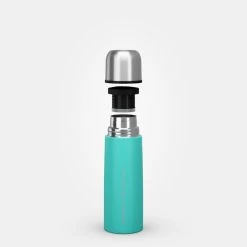 Quechua Bouteille Isotherme Inox 0,4L Avec Gobelet Pour La Randonnée - Turquoise -Robens Soldes bouteille isotherme inox 04l avec gobelet pour la randonnee turquoise 7