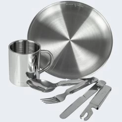 Camping Assiette Plate, Couverts Et Tasse Isotherme Set | Acier Inoxydable -Robens Soldes camping assiette plate couverts et tasse isotherme set acier inoxydable 2