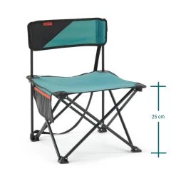 Quechua CHAISE BASSE PLIANTE DE CAMPING MH100 Bleue -Robens Soldes chaise basse pliante de camping mh100 bleue 3