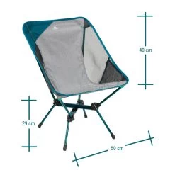 Quechua CHAISE BASSE PLIANTE DE CAMPING MH500 GRIS -Robens Soldes chaise basse pliante de camping mh500 gris 3
