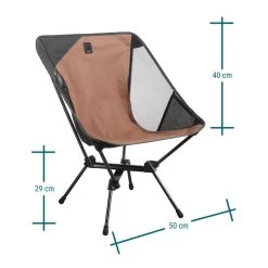 Quechua CHAISE BASSE PLIANTE DE CAMPING MH500 MARRON -Robens Soldes chaise basse pliante de camping mh500 marron 3