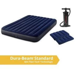 Intex Classic Downy - Lit Gonflable - 203x152x25cm - Compris Les Accessoires -Robens Soldes classic downy lit gonflable 203x152x25cm compris les accessoires 2