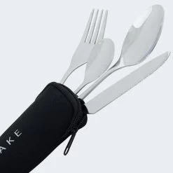 Couverts De Camping Set | Fourchette, Couteau, 2 Cuillères | Incl. Sac | Acier -Robens Soldes couverts de camping set fourchette couteau 2 cuilleres incl sac acier 3