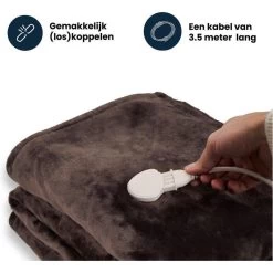 Couverture Électrique Luvego Avec Polaire/Sherpa - Brun Foncé -Robens Soldes couverture electrique luvego avec polairesherpa brun fonce 4