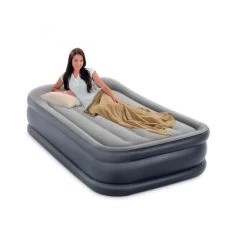Intex Deluxe Pillow Rest Raised Twin - Lit Gonflable - 191x99x42cm - Avec Accessoires -Robens Soldes deluxe pillow rest raised twin lit gonflable 191x99x42cm avec accessoires 2