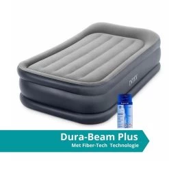 Intex Deluxe Pillow Rest Raised Twin - Lit Gonflable - 191x99x42cm - Avec Accessoires