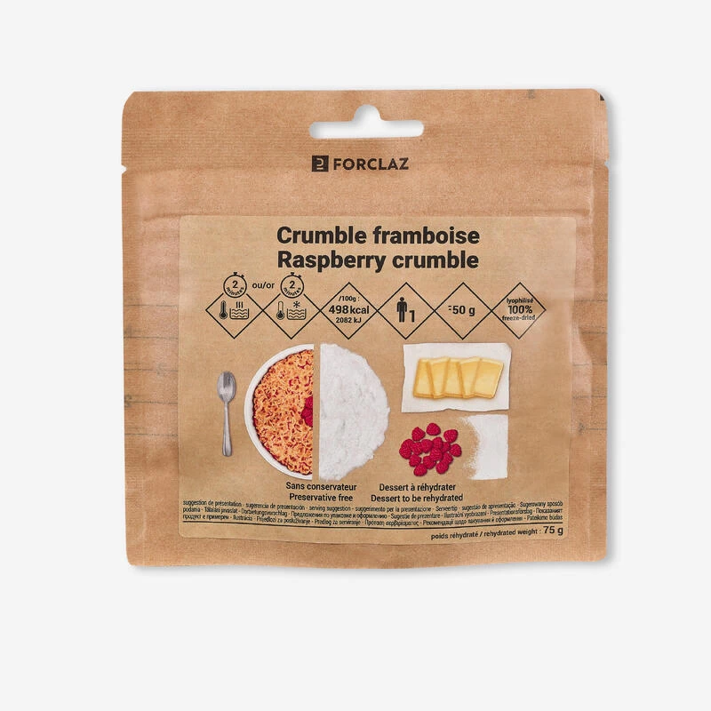 Dessert Lyophilisé - Crumble Framboise - 50 G 3 Dessert Lyophilisé - Crumble Framboise - 50 G