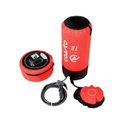 Douche Solaire à Pression Extérieure Portable - 11 L -PVC Et Latex - Rouge -Robens Soldes douche solaire a pression exterieure portable 11 l pvc et latex rouge 1