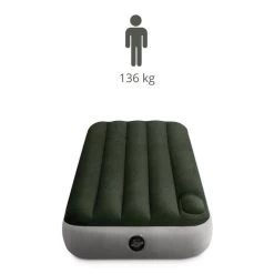 Intex Downy Jr. Twin Airbed - Lit Gonflable - 191x76x25cm - Avec Accessoires -Robens Soldes downy jr twin airbed lit gonflable 191x76x25cm avec accessoires 2