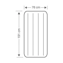 Intex Downy Jr. Twin Airbed - Lit Gonflable - 191x76x25cm - Avec Accessoires -Robens Soldes downy jr twin airbed lit gonflable 191x76x25cm avec accessoires 3