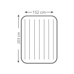 Intex Downy Queen Airbed - Lit Gonflable - 203x152x25cm - Avec Accessoires -Robens Soldes downy queen airbed lit gonflable 203x152x25cm avec accessoires 3