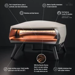 Four à Pizza WITT ETNA Modèle Rotante - Gris FR -Robens Soldes four a pizza witt etna modele rotante gris fr 5