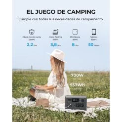 Générateur Solaire BLUETTI EB55 Avec Panneau Solaire PV120S Pour Camping -Robens Soldes generateur solaire bluetti eb55 avec panneau solaire pv120s pour camping 1