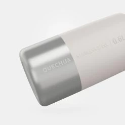Quechua Gourde Inox 0,6L Avec Bouchon à Vis Pour La Randonnée - Blanc -Robens Soldes gourde inox 06l avec bouchon a vis pour la randonnee blanc 2