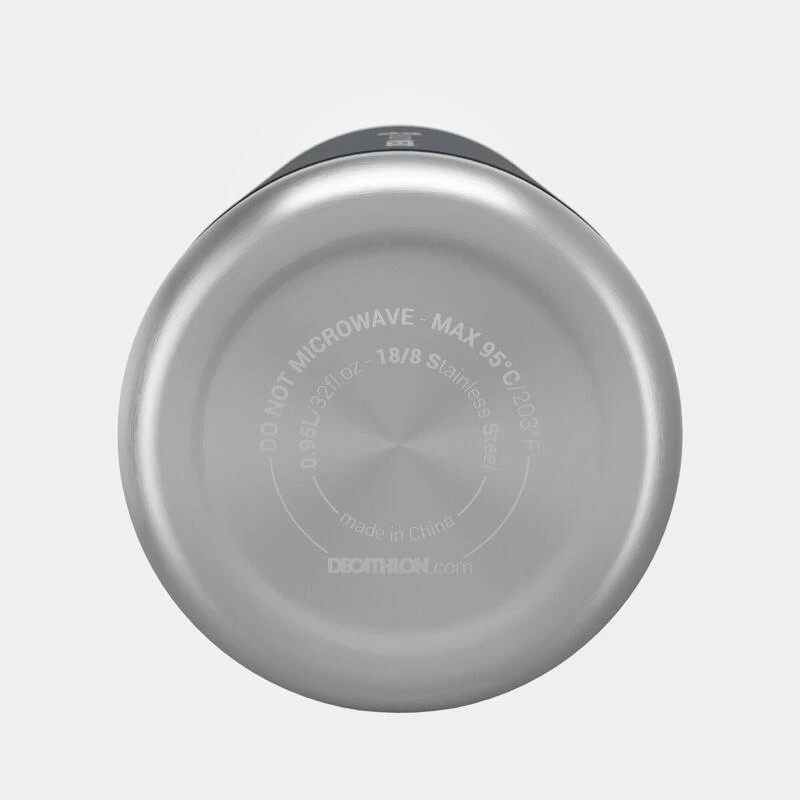 Quechua Gourde MH100 Isotherme (inox Double Paroi à Vide D'air) 0,95L Large Ouverture 10 Quechua Gourde MH100 Isotherme (inox Double Paroi à Vide D'air) 0,95L Large Ouverture – Image 8