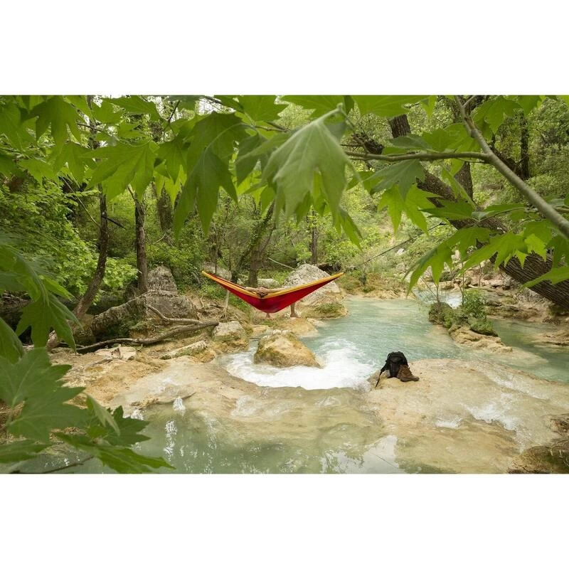 TICKET TO THE MOON Hamac King Size Bordeaux / Jaune 5 TICKET TO THE MOON Hamac King Size Bordeaux / Jaune – Image 3