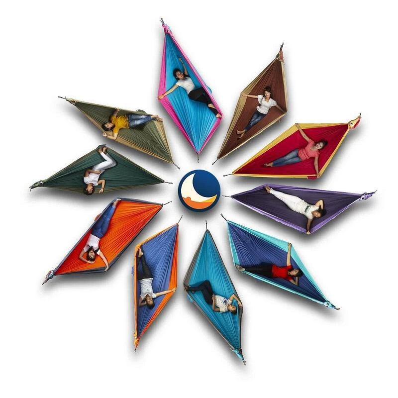 TICKET TO THE MOON Hamac King SizeAqua / Gris Foncé 5 TICKET TO THE MOON Hamac King SizeAqua / Gris Foncé – Image 3