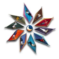 TICKET TO THE MOON Hamac Original Orange/ Gris Foncé -Robens Soldes hamac original orange gris fonce 3