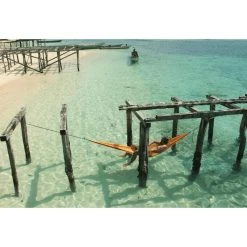 TICKET TO THE MOON Hamac TTTM Compact Jaune Foncé -Robens Soldes hamac tttm compact jaune fonce 3