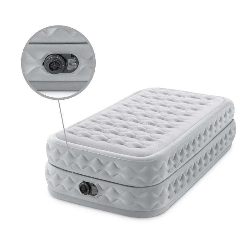 Intex Matelas Gonflable - 1-Person - 99 X 191 X 51 Cm - Gris 4 Intex Matelas Gonflable - 1-Person - 99 X 191 X 51 Cm - Gris – Image 2