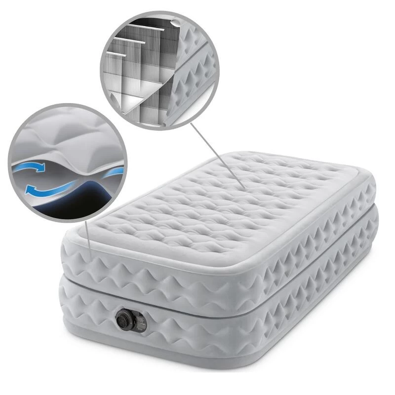 Intex Matelas Gonflable - 1-Person - 99 X 191 X 51 Cm - Gris 7 Intex Matelas Gonflable - 1-Person - 99 X 191 X 51 Cm - Gris – Image 5