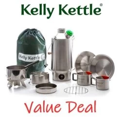 Kelly Kettle Kit 'Base Camp' Ultime - Acier Inoxydable NOUVEAU -Robens Soldes kelly kettle kit base camp ultime acier inoxydable nouveau 2