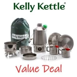 Kelly Kettle Kit Ultime 'Scout' - Acier Inoxydable NOUVEAU -Robens Soldes kelly kettle kit ultime scout acier inoxydable nouveau 2