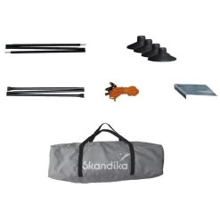 Paravent De Camping Bora - Brise-Vue - 4,5 X 1,4 M - Résistant Au Vent - Gris -Robens Soldes paravent de camping bora brise vue 45 x 14 m resistant au vent gris 6