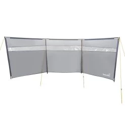Paravent De Camping Bora - Brise-Vue - 6,0 X 1,4 M - Résistant Au Vent - Gris