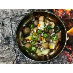 Pathfinder Poêle à Frire Pliable En Acier Inoxydable Avec Couvercle -Robens Soldes pathfinder poele a frire pliable en acier inoxydable avec couvercle 2