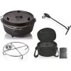 Petromax Dutch Oven FT6-6QT (avec Pieds) Ensemble - Poêle + Sac De Rangement + -Robens Soldes petromax dutch oven ft6 6qt avec pieds ensemble poele sac de rangement