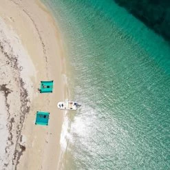 TICKET TO THE MOON Picnic Blanket Emerald / Green -Robens Soldes picnic blanket emerald green 2