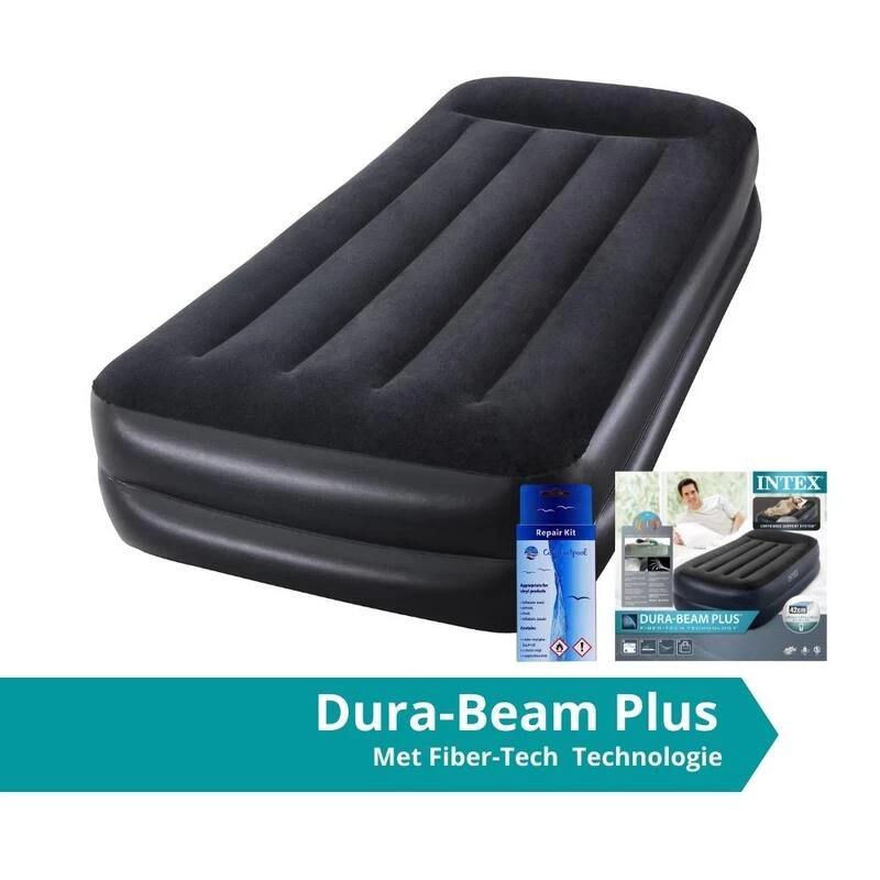 Intex Pillow Rest Raised Twin - Lit Gonflable - 191x99x42cm - Compris Les Accessoires 3 Intex Pillow Rest Raised Twin - Lit Gonflable - 191x99x42cm - Compris Les Accessoires