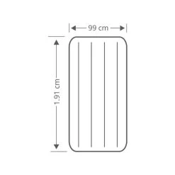 Intex Prestige Downy Jr. Twin Airbed - Lit Gonflable - 191x99x25cm - Avec Accessoires -Robens Soldes prestige downy jr twin airbed lit gonflable 191x99x25cm avec accessoires 3