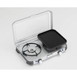 Campingaz Réchaud De Camping à Gaz 2 Feux Camp & Grill - Plancha, Grill Et Wok -Robens Soldes rechaud de camping a gaz 2 feux camp and grill plancha grill et wok 2
