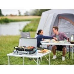 Campingaz Réchaud De Camping à Gaz 2 Feux Camp & Grill - Plancha, Grill Et Wok -Robens Soldes rechaud de camping a gaz 2 feux camp and grill plancha grill et wok 8