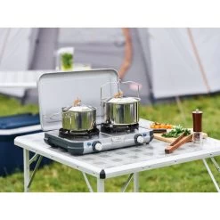 Campingaz Réchaud De Camping à Gaz 2 Feux Camp & Grill - Plancha, Grill Et Wok -Robens Soldes rechaud de camping a gaz 2 feux camp and grill plancha grill et wok 9
