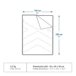 Quechua SAC DE COUCHAGE POUR LE CAMPING - ARPENAZ 10° COTON DOUBLE - 2 PERSONNES -Robens Soldes sac de couchage pour le camping arpenaz 10 coton double 2 personnes 1